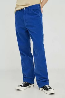 Spodnie męskie - Levi's spodnie sztruksowe męskie kolor niebieski w fasonie cargo - grafika 1