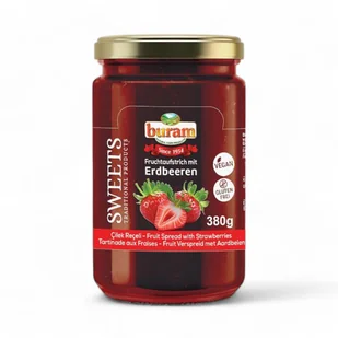 Buram Dżem Truskawkowy 380g – Turecki dżem z całych owoców - Dżem - miniaturka - grafika 1