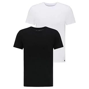 Lee T-shirt męski Twin Pack Crew Black White, czarny i biały, L - Koszulki męskie - miniaturka - grafika 1