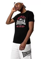 Koszulki męskie - Lonsdale Męski T-Shirt Regular Fit KILCHOAN Black/Red/White S, wielokolorowa, S 117347 - miniaturka - grafika 1