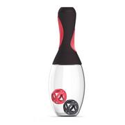 Shakery i bidony sportowe - ASOBU Shaker do odżywek ASOBU Samba Shaker, grafitowo-czerwony, 600 ml - miniaturka - grafika 1