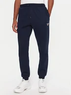 Spodnie sportowe męskie - Reebok Spodnie dresowe RK25146CCM Granatowy Regular Fit - miniaturka - grafika 1