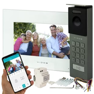 Wideodomofon WIFI Vidos X M10W-X + S12D FullHD Android Podczerwień MicroSD - Wideodomofony - miniaturka - grafika 1