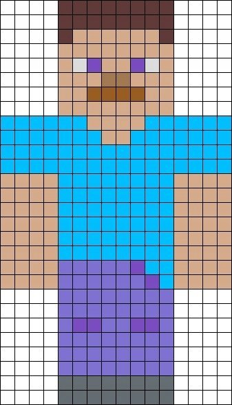 PUZZLE Minecraft STEVE ART Vintage Retro + IMIĘ Pudełko 120 el.