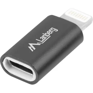 LANBERG LANBERG Adapter Lightning Micro USB LANBERG AD-LM-UM-02 - Kable komputerowe i do monitorów - miniaturka - grafika 1