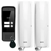 Domofony - Eura-Tech Domofon EURA ADP-26A3 Biały - miniaturka - grafika 1