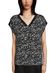 ESPRIT Collection Koszulka damska, 003/Black 3, XS - Koszulki i topy damskie - miniaturka - grafika 1