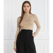 Bluzki damskie - Patrizia Pepe Wełniany golf | Regular Fit - miniaturka - grafika 1