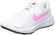Trampki damskie - Nike Damskie trampki W Revolution 6 Nn, Biały Różowy Zaklęcie Skamieniałość Kamień Czarny, 36 EU - miniaturka - grafika 1