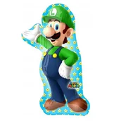 Balony i akcesoria - BALON FOLIOWY 22" LUIGI MARIO - miniaturka - grafika 1