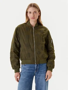 Guess Kurtka bomber W5YL08 WHDK2 Khaki Regular Fit - Kurtki męskie - miniaturka - grafika 1
