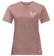Koszulki i topy damskie - Jack Nature Tee W 1808741-3068 Różowe M - miniaturka - grafika 1