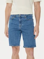 Spodenki męskie - Calvin Klein Szorty jeansowe K10K112941 Niebieski Slim Fit - miniaturka - grafika 1
