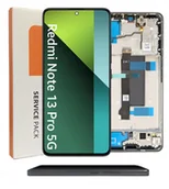 Części serwisowe do telefonów - ORYGINAŁ WYŚWIETLACZ EKRAN LCD DO XIAOMI REDMI NOTE 13 PRO 5G RAMKA CZARNY - miniaturka - grafika 1