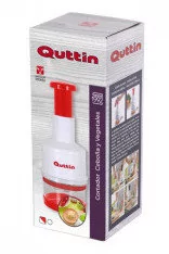 Siekacz Nóż do cebuli Szatkownica 8x22 cm CZERWONY Quttin - Siekacze tarki i szatkownice - miniaturka - grafika 1