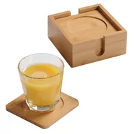 Obrusy i serwetki - Bambusowe podstawki pod kubki, 6 sztuk, Kesper - miniaturka - grafika 1