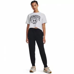 Damskie spodnie dresowe Under Armour UA Rival Fleece Jogger - czarne - UNDER ARMOUR - Spodnie sportowe damskie - miniaturka - grafika 1