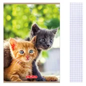 Zeszyty szkolne - Herlitz Zeszyt A5 Animals mix kratka 16 kartek - miniaturka - grafika 1
