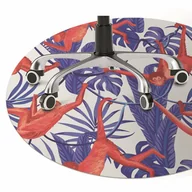 Podnóżki, podpórki, podkładki - Mata pod fotel ochrona paneli Małpy Abstrakcja fi100 cm - miniaturka - grafika 1