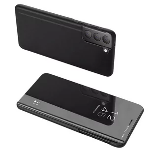 Clear View Case futerał etui z klapką LG K62 / K52 / K42 czarny - Etui i futerały do telefonów - miniaturka - grafika 1
