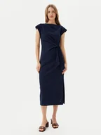 Sukienki - Tommy Hilfiger Sukienka codzienna WW0WW45159 Granatowy Regular Fit - miniaturka - grafika 1