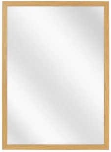 Prostokątne lustro w drewnianej ramie dąb D7-W23 - Lustra - miniaturka - grafika 1