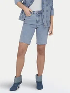 Spodenki damskie - ONLY Szorty jeansowe Emily 15311259 Niebieski Straight Fit - miniaturka - grafika 1