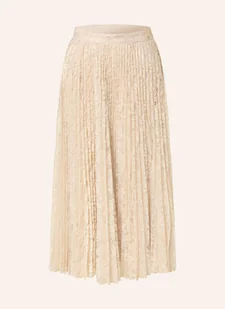 Guess Spódnica Koronkowa Charlotte Z Plisami gold - Spódnice - miniaturka - grafika 1