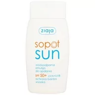 Balsamy i kremy do opalania - Ziaja Sopot Sun emulsja do opalania wodoodporna SPF50+ 125ml - miniaturka - grafika 1