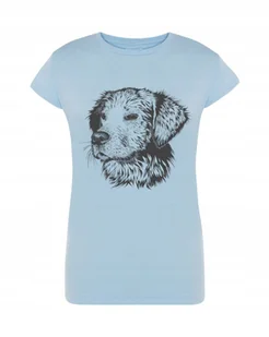 T-Shirt damski nadruk Golden Retriever Rozm.XXL - Koszulki i topy damskie - miniaturka - grafika 1