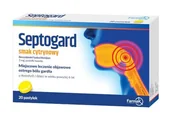 Przeziębienie i grypa - FARMAK SEPTOGARD smak cytrynowy, 20past. - miniaturka - grafika 1
