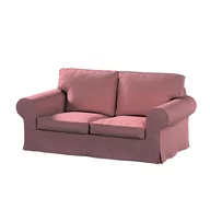Pokrowce na meble - Dekoria pl pl Pokrowiec na sofę Ektorp 2-osobową rozkładaną model do 2012 zgaszony róż 195 x 90 x 73 cm Cotton Panama 634-702-43 - miniaturka - grafika 1