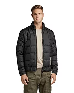 G-STAR RAW Męska kurtka męska Meefic Sqr Quilted Vest Jacket, Black (dk black B958-6484), S - Kurtki męskie - miniaturka - grafika 1