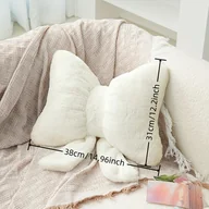 Inne - TEMU Urocza Pluszowa Poduszka z Kokardą - Idealna na Dekorację Sofy i Samochodu, Doskonały Prezent dla Przyjaciół na Urodziny, Boże Narodzenie, - miniaturka - grafika 1