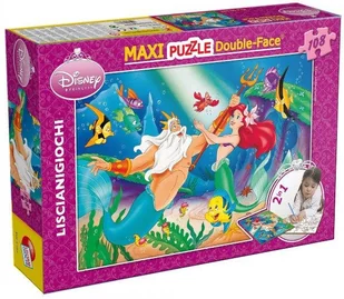 Lisciani Puzzle dwustronne maxi mała syrenka 108 - Puzzle - miniaturka - grafika 2