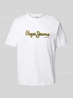 Koszulki męskie - T-shirt z nadrukiem z logo model ‘DORIAN’ - miniaturka - grafika 1