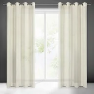 Zasłony - Zasłona gotowa na przelotkach LIDIA 250 x 140 cm kremowy - miniaturka - grafika 1