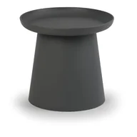 Ławy i stoliki kawowe - Plastikowy stolik kawowy FUNGO średnica 500 mm, szary - miniaturka - grafika 1