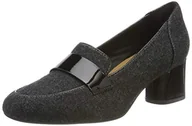 Czółenka - Clarks Damskie czółenka Un Cosmo Way, Szary szary szary materiał tekstylny, 39.5 EU - miniaturka - grafika 1