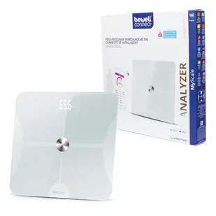VISIOMED Visiomed Bewell Connect My Scale Analiser BW-SC2W Inteligentna waga łącząca się z aplikacją VISIOMED G03220 - Wagi łazienkowe - miniaturka - grafika 2