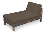 Pokrowce na meble - Dekoria pl pl Pokrowiec na szezlong Karlstad dostawka krótki brązowy 80 x 160 x 80 cm Etna 733-705-08 - miniaturka - grafika 1