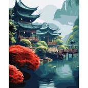 Malowanie po numerach - Ideyka Malowanie po numerach - Poranek w górach 40x50cm - miniaturka - grafika 1