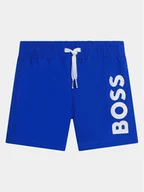 Spodenki damskie - Boss Szorty sportowe J50580 M Niebieski Regular Fit - miniaturka - grafika 1