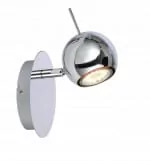 Santorini - kinkiet 1 płomienny chrom 827511-06 - Lampy ścienne - miniaturka - grafika 1