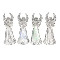 Ozdoby bożonarodzeniowe - Aniołek LED 11,5 cm transparentny - miniaturka - grafika 1