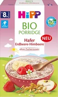 Kaszki dla dzieci - HiPP, Bio, owsianka truskawki maliny i jabłka, 250 g - miniaturka - grafika 1