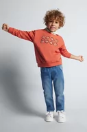 Bluzy dla chłopców - Mayoral bluza dziecięca kolor czerwony z kapturem wzorzysta - miniaturka - grafika 1