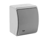 Wyłączniki światła i elektryczne - Kontakt Koala-Łącznik-światło-n-t-IP44-popiel-grafit 156-08 - miniaturka - grafika 1