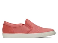 Trampki damskie - Clarks, Trampki damskie, Glove Puppet Coral, różowy, rozmiar 41 - miniaturka - grafika 1