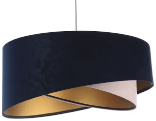 Granatowo różowa lampa wisząca glamour F2-B62 - Lampy sufitowe - miniaturka - grafika 1